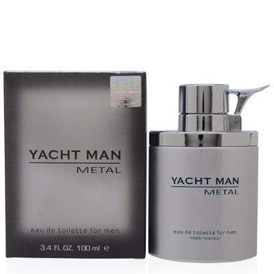 Yacht Man Metal/Myrurgia EDT Spray 3.4 OZ (100 ML) For Men
